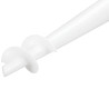 Podstawa do parasola plażowego, wkręcana świdrowa PVC, 43 cm, maszt 19-32 mm, zielono-biała