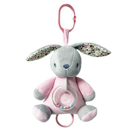 AXIOM 9194 Pozytywka Króliczek różowy 18 cm
