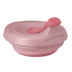 B.BOX BB100111 fill+feed Silikonowa miseczka z pokrywką do karmienia Blush