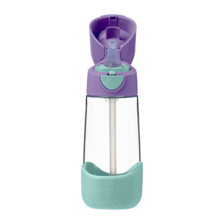 B.BOX BB500303 Butelka tritanowa  ze słomką 450 ml Lilac Pop