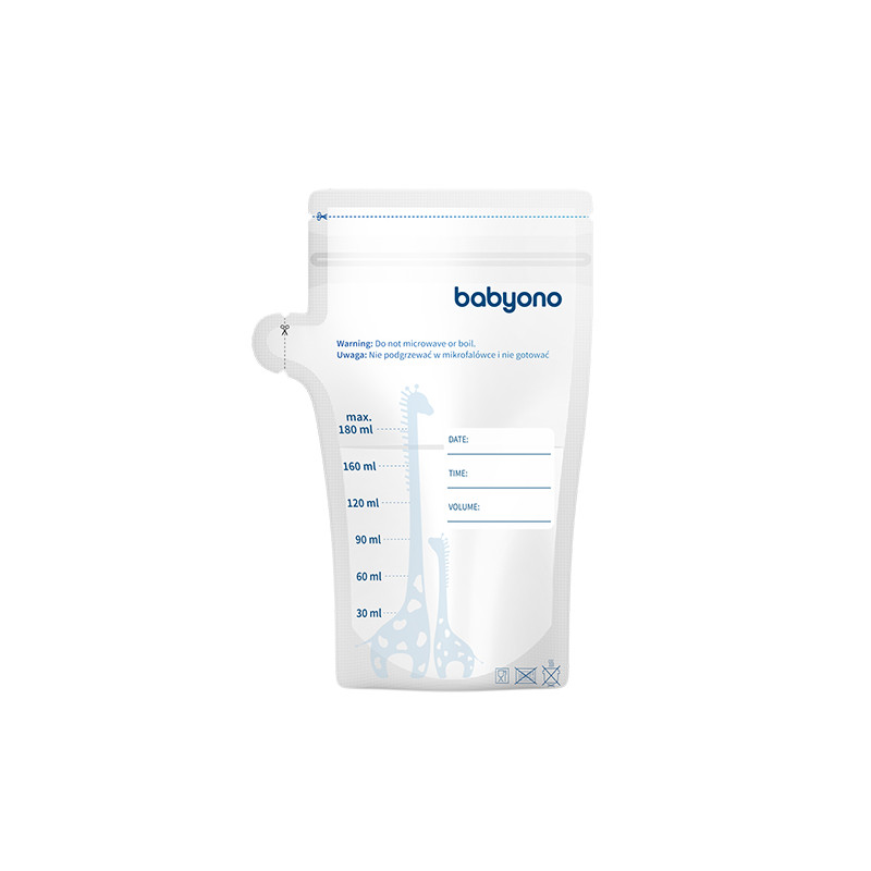 B.O.1084 Woreczki do przechowywania pokarmu 180ml.30szt.
