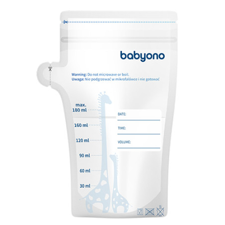 B.O.1084 Woreczki do przechowywania pokarmu 180ml.30szt.