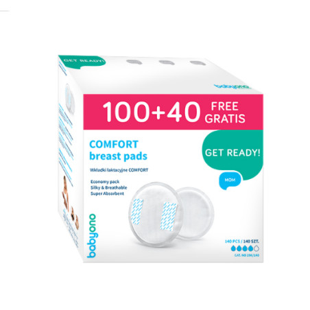 B.O.296/140 Wkładki laktacyjne COMFORT 100+40 szt GRATIS