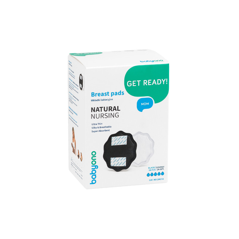 B.O.298/02 Wkładki laktacyjne NATURAL NURSING 24 szt czarne