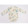 BABY 01198 Body niemowlęce dł rękaw Kosmos Ecru 68/74*