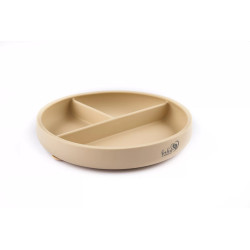 BABY 01295 Talerz silikonowy z podziałką Sand