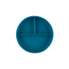 BABY 01297 Talerz silikonowy z podziałką Ocean Blue