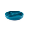 BABY 01297 Talerz silikonowy z podziałką Ocean Blue