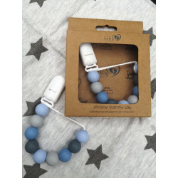 BABY 01432 Zawieszka do smoczka silikonowa BLUE