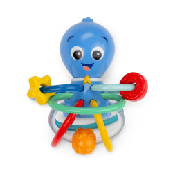 BABY EINSTEIN 13157-6 Gryzak z grzechotką ośmiornica Opus's Shake & Soot