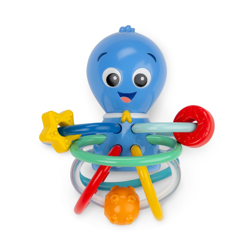 BABY EINSTEIN 13157-6 Gryzak z grzechotką ośmiornica Opus's Shake & Soot
