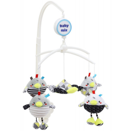 BABY MIX 43414 Karuzela pluszowa Kurczaki TK/478M