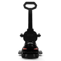 BABY MIX 45828 Dziecięcy jeżdzik z dżwiękiem i rączką RACER czarny