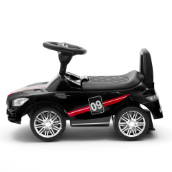BABY MIX 45832 Dziecięcy jeździk z dźwiękiem RACER czarny