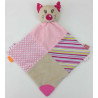 BABY MIX STK-18984 Przytulanka z gryzakiem kotek różowy (szeleścik) 37192