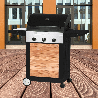 Grill gazowy stacjonarny CADAC WOODY Entertainer z bocznym palnikiem