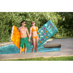 BESTWAY 43014 Dmuchany materac plażowy pomarańczowy 1,88x71