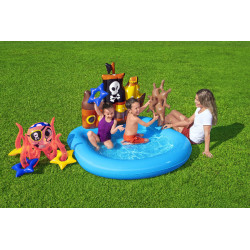 BESTWAY 52211 Basenik dmuchany Statek Piracki 140cmx130cmx104cm