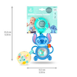 BRIGHT STARTS 17472-6 Zawieszka z zabawką sensoryczną Stitch Tummy Tum