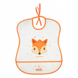 CANPOL 2/919_ora Miękki śliniak wodoodporny z kieszonką CUTE ANIMALS