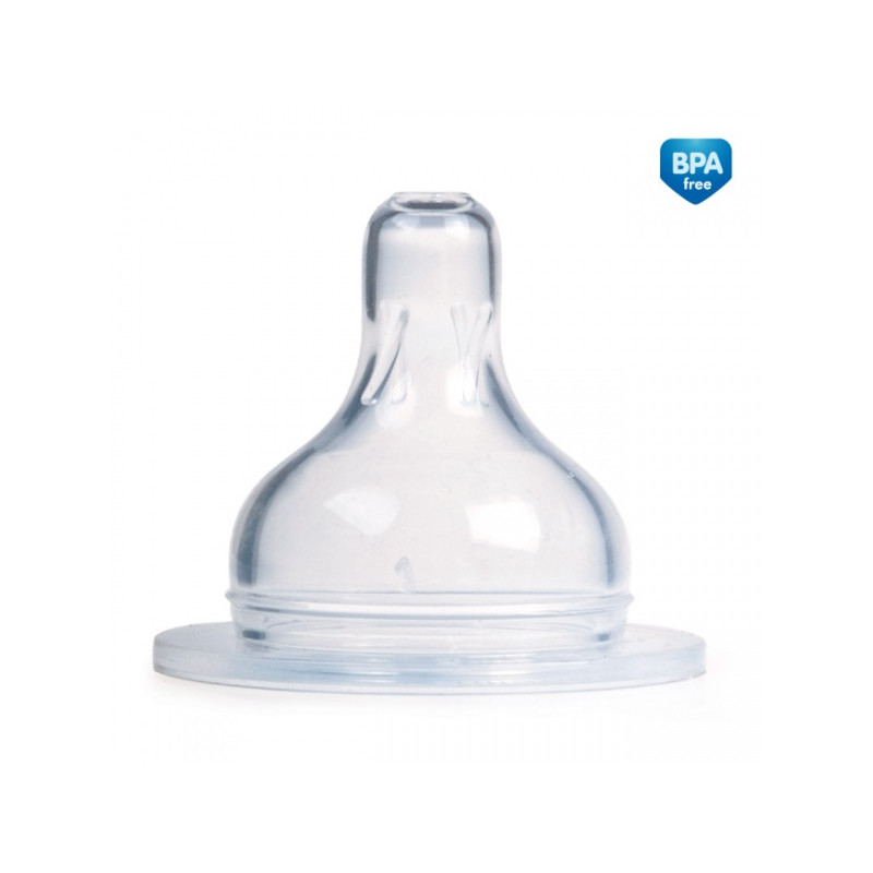 CANPOL 21/720 Smoczek do butelek szerokootworowych EasyStart silikon wolny 1szt