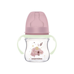 CANPOL 35/236 Butelka antykolkowa 120ml EasyStart Sleepy Koala różowa