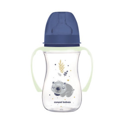 CANPOL 35/237 Butelka antykolkowa 240ml EasyStart Sleepy Koala niebieska
