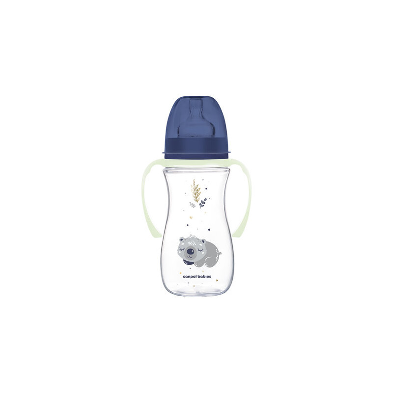 CANPOL 35/238 Butelka antykolkowa 300ml EasyStart Sleepy Koala niebieska