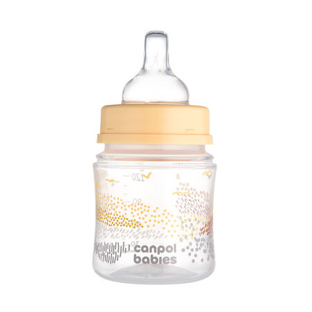 CANPOL 35/242 Butelka antykolkowa EasyStart 120ml MOUNTAINS beige