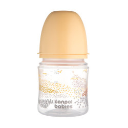 CANPOL 35/242 Butelka antykolkowa EasyStart 120ml MOUNTAINS beige