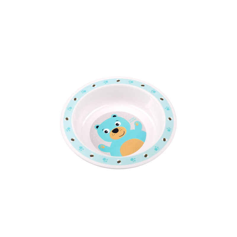 CANPOL 4/412 Miseczka plastikowa Cute Animals turkus