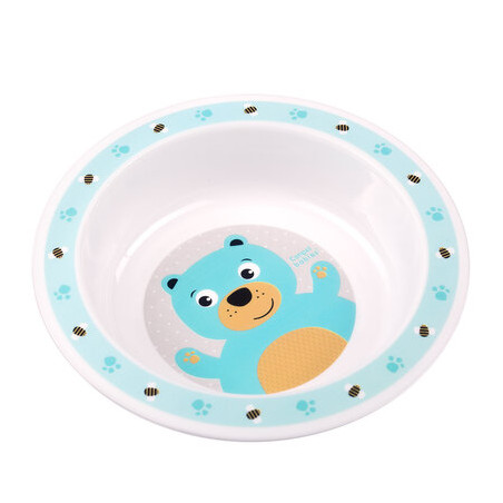 CANPOL 4/412 Miseczka plastikowa Cute Animals turkus