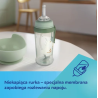 CANPOL 56/510_bro Bidon niekapek z rurką i odważnikiem 350ml PIESKI