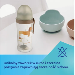 CANPOL 56/510_gre Bidon niekapek z rurką i odważnikiem 350ml GOOSE