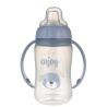 CANPOL 56/512_blu2 Kubek treningowy z miękkim ustnikiem 320 ml CUTE ANIMALS