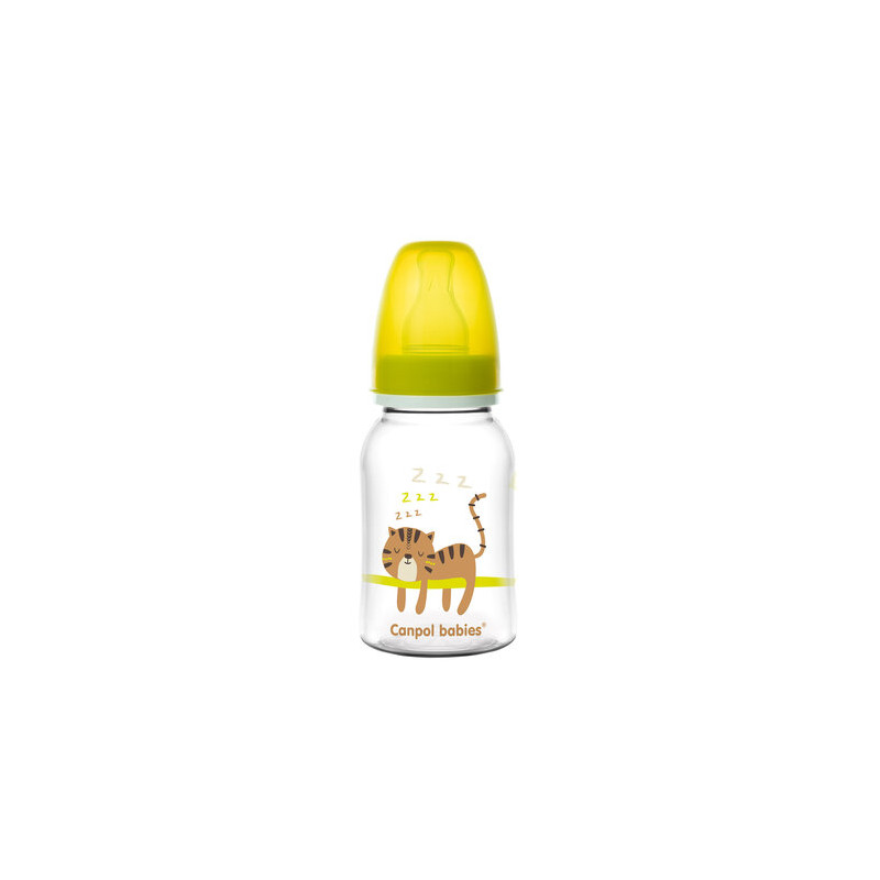 CANPOL 59/100 Butelka wąska 120 ml AFRICA żółta