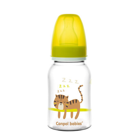 CANPOL 59/100 Butelka wąska 120 ml AFRICA żółta