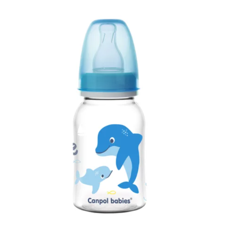 CANPOL 59/300 Butelka wąska 120ml PP LOVE&SEA niebieska
