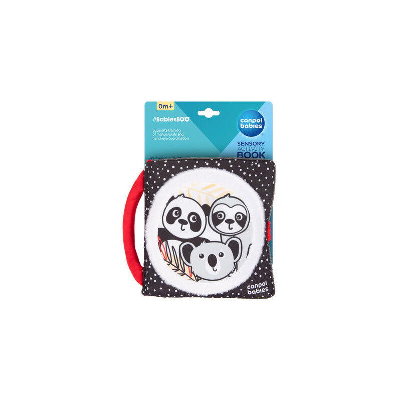 CANPOL 68/088 Sensoryczna książeczka manipulacyjna BabiesBoo Panda