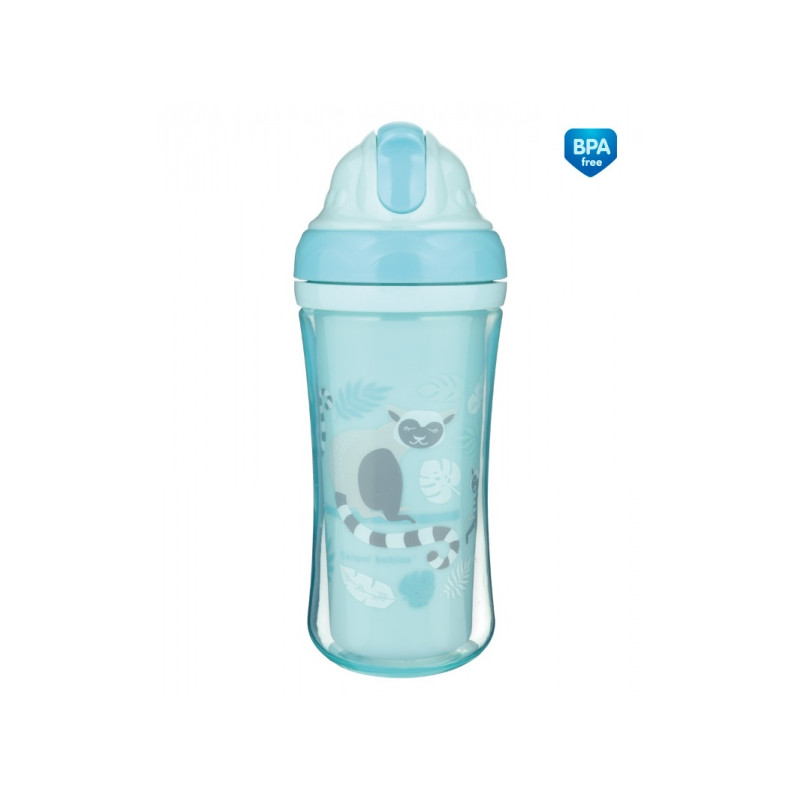 CANPOL 74/051 Bidon ze składaną rurką silikonową 260ml LEMUR