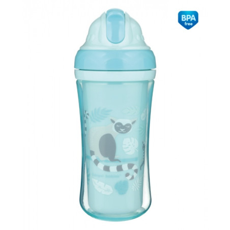 CANPOL 74/051 Bidon ze składaną rurką silikonową 260ml LEMUR