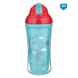 CANPOL 74/052 Bidon ze składaną rurką silikonową 260ml SAMOLOTY*