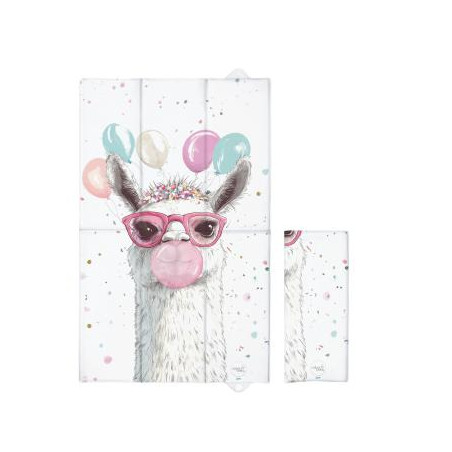 CEBA 307-000-782 Składana mata do przewijania duża 50x80 Basic Crazy Lama