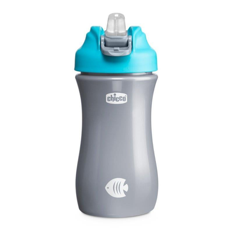CHICCO 00006920200000 Bidon z miękkim ustnikiem 350 ml 2Y+ BOY