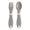 CHICCO 00016101350000 Pierwsze sztućce plastikowe grey 12 m+