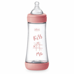 CHICCO 00020235110040 Butelka P5 plastik silikon 300 ml Fast Girl