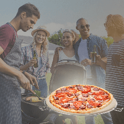 Kamień do pizzy CADAC 36cm z uchwytami do Carri&City Chef