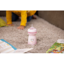 CHICCO 00081335100000 Butelka NF plastikowa 6m+ 330 ml girl