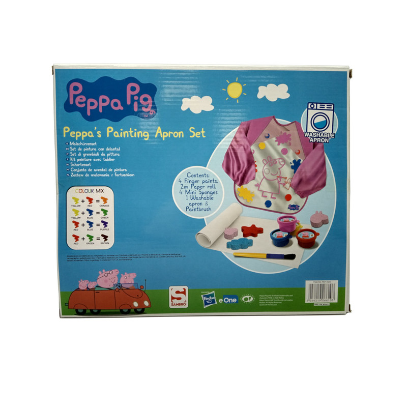 DAMI PEP-4624 Peppa zestaw do malowania z fartuszkiem PROMOCJA