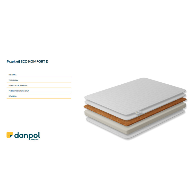 DANPOL Materac ECO KOMFORT 120x60x10 T18DCP